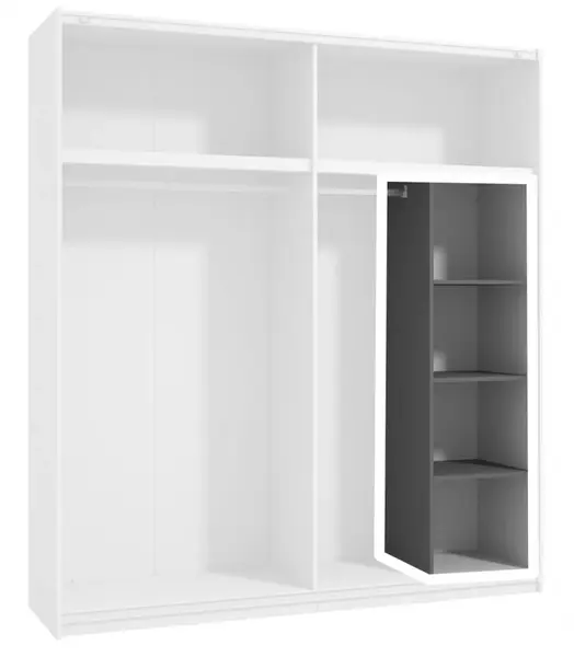 Funkční police do skříní 205 - šedá