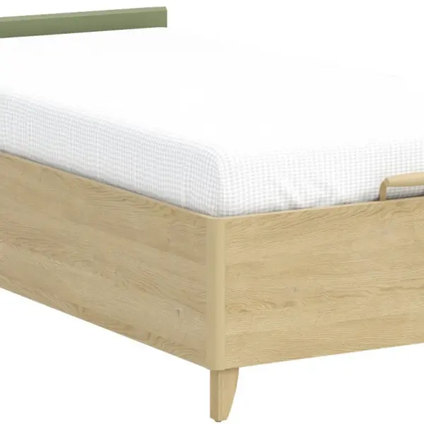 Studentská postel 100x200cm s výklopným úložným prostorem habitat -