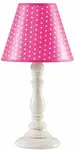Stolní lampa castello - růžová/bílá
