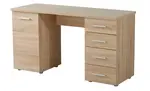 Psací stůl s dvířky a zásuvkami randy - dub sonoma