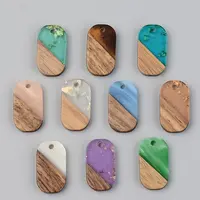 Resin & Walnut Wood Pendants