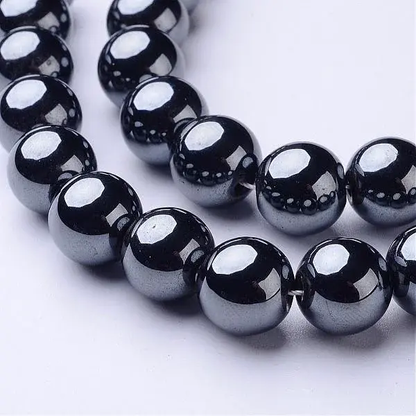 Non-Magnetic Synthetic Hematite Beads Strands