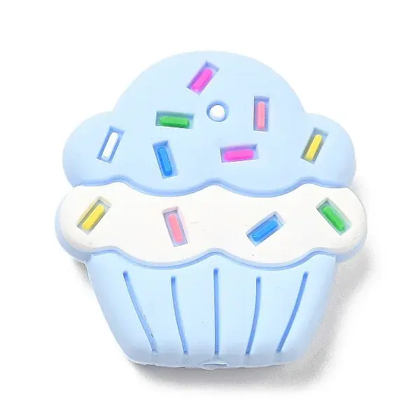 Cake Food Grade Eco-Friendly Silicone Focal Beads