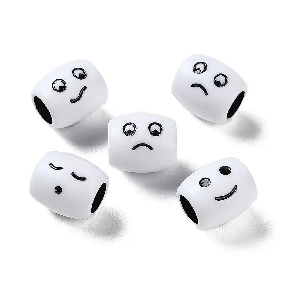 Opaque Acrylic European Beads