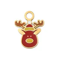 Christmas 304 Stainless Steel Enamel Pendants