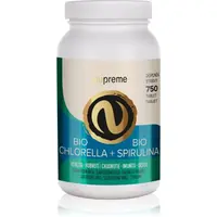Nupreme Chlorella + Spirulina BIO prírodný antioxidant na podporu detoxikácie organizmu 750 tbl