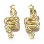 Brass Micro Pave Cubic Zirconia Links connectors