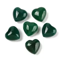 Natural Agate(Dyed & Heated) Heart Palm Stone