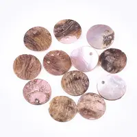 Spray Paint Natural Akoya Shell Pendants