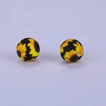 Printed Round Silicone Focal Beads