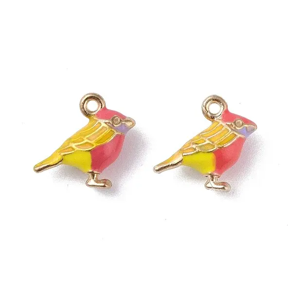 Rack Plating Alloy Enamel Pendants
