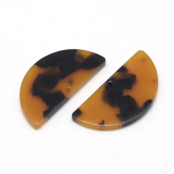 Cellulose Acetate(Resin) Semi Circle Pendants