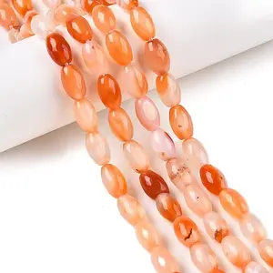 Natural Pink Agate Beads Strands