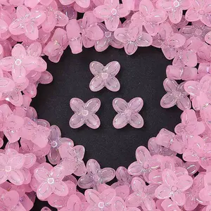 Frosted Transparent Acrylic Beads