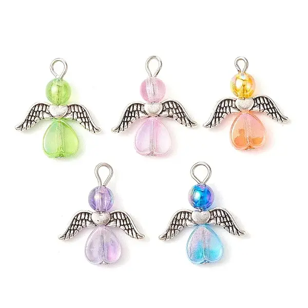 Acrylic with Alloy Pendants