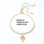 Clear Cubic Zirconia Slider Bracelet