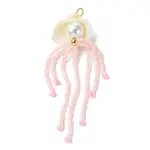 Natural Clam Shell & Glass Pearl & Glass Seed Beaded Big Pendants