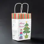 Christmas Theme Kraft Paper Gift Bags