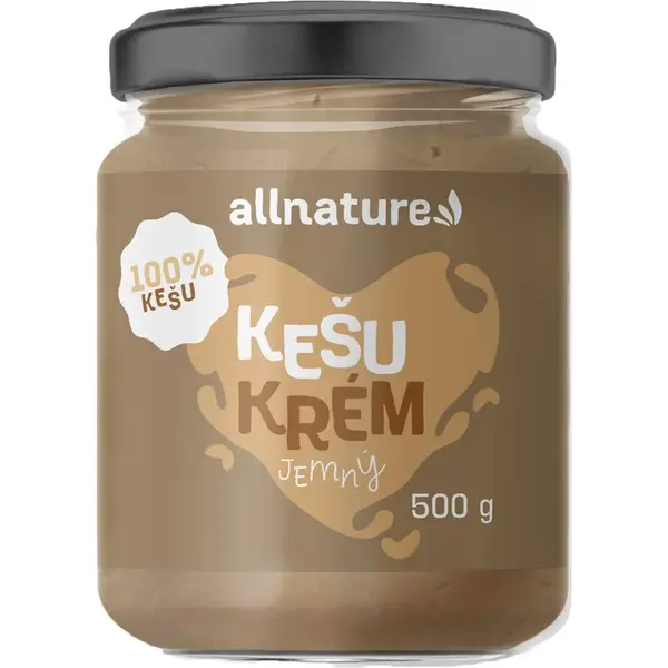 Allnature Kešu krém 100 % orechový krém 500 g