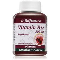 MedPharma Vitamin B12 500 µg tablety pro podporu snížení míry únavy a vyčerpání 107 tbl