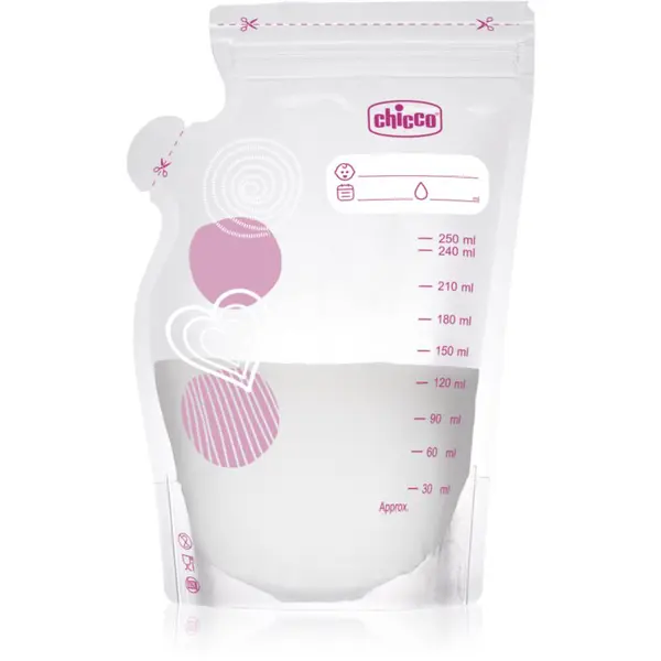 Chicco Breast Milk Storage Bags sáček na uchování mateřského mléka 30x250 ml