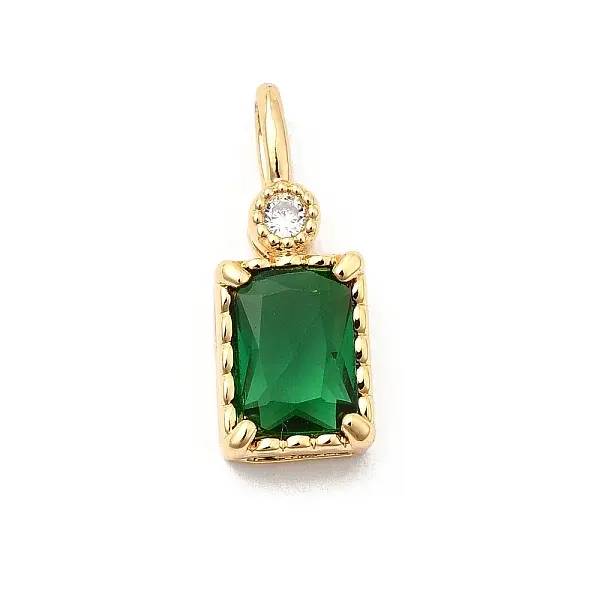 Brass with Cubic Zirconia Pendants