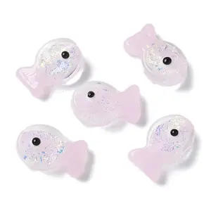 Handmade Foil Lampwork Fish Beads
