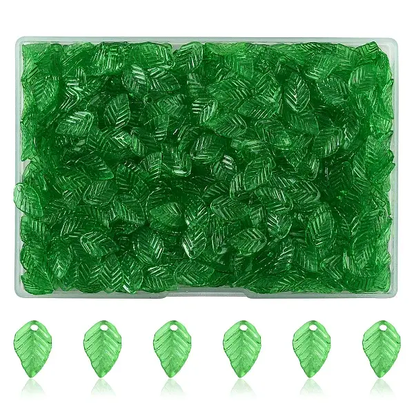 600Pcs Transparent Acrylic Charms