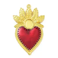 Alloy Enamel Pendant Cabochon Settings