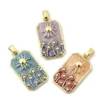 Rectangle with Sun Brass Pendants