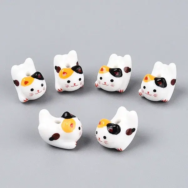 Handmade Porcelain Printed Beads