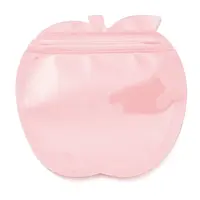 Apple Shaped Plastic Packaging Yin-yang Zip Lock Bags