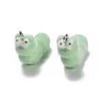 Flocky Opaque Resin Pendants