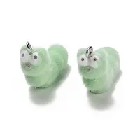 Flocky Opaque Resin Pendants