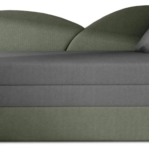 Rozkládací pohovka aga - černá/bílá (alova 04/alova pdp) - pravý roh