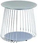 Odkládací stolek astra - stříbrná/béžová