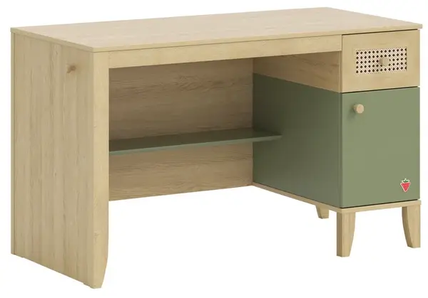 Studentský stůl habitat - dub/zelená