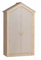 Šatní skříň 2d s osvětlením boom - dub colorado/šedá