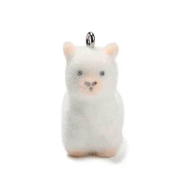 Flocky Opaque Resin Pendants