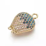 Brass Micro Pave Cubic Zirconia Chandelier Component Links