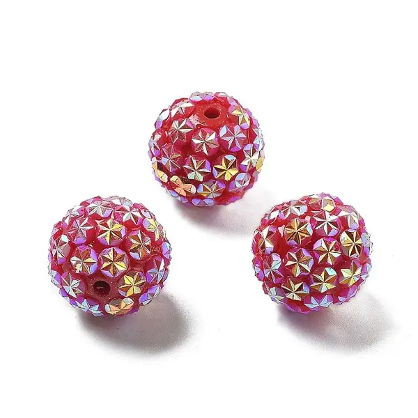 Acrylic Rhinestone Ball Beads