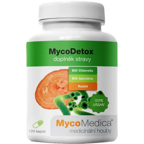 MycoMedica MycoDetox kapsle pro detoxikaci organismu a podporu imunity 120 cps