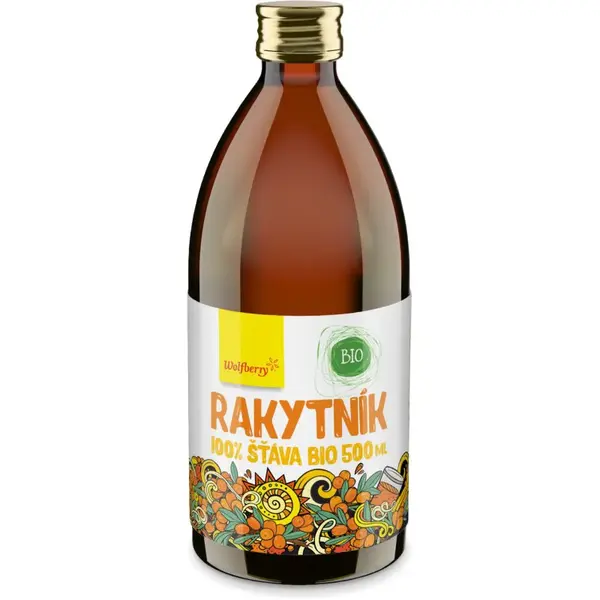 Wolfberry Rakytníková šťáva BIO podpora imunity 500 ml