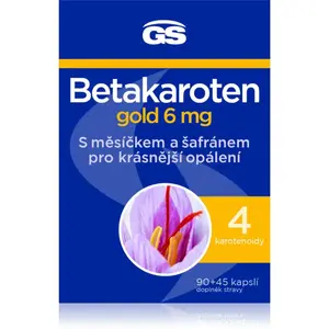GS Betakaroten gold 6 mg kapsle pro podporu opálení 135 cps