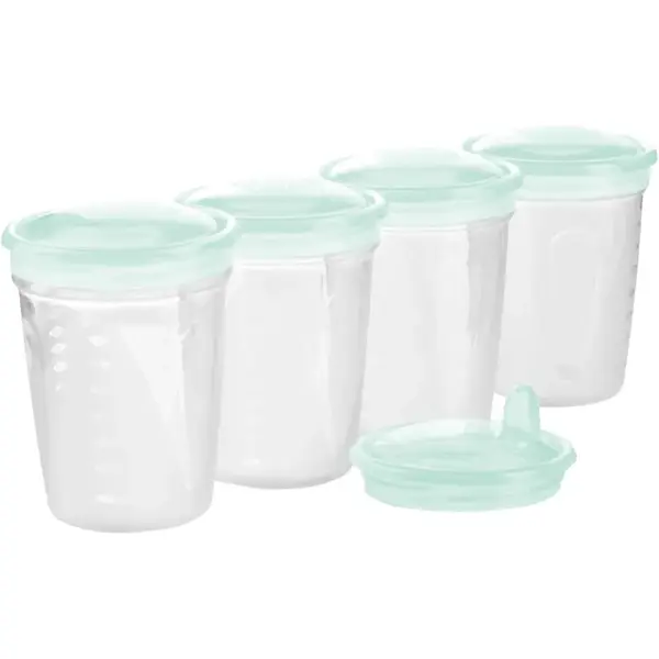BabyOno Get Ready zásobníky k uchovávání pokrmů 4x200 ml