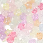 60Pcs Rainbow Iridescent Plating Acrylic Beads