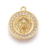 Brass Micro Pave Cubic Zirconia Pendants
