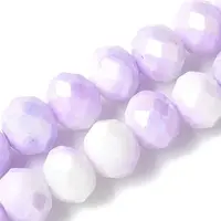 Electroplate Glass Beads Strands