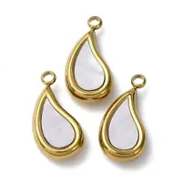 304 Stainless Steel Resin Pendants