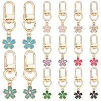 Alloy Enamel Flower Pendant Decorations